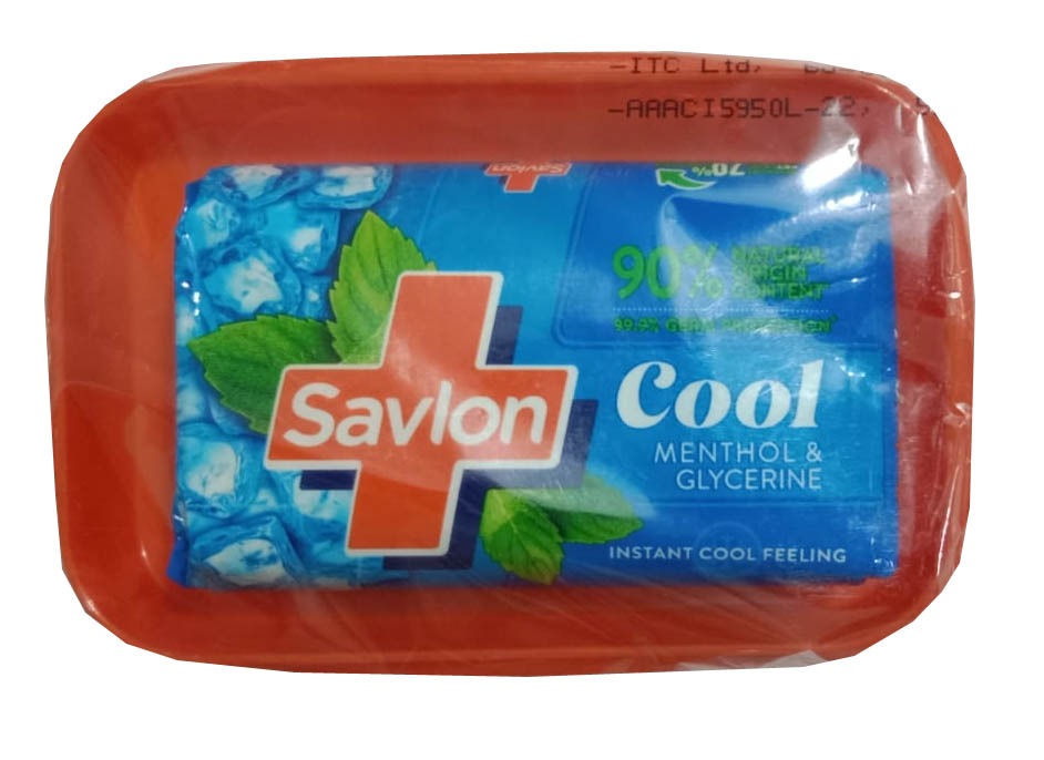 Savlon Cool Bathing Soap, 75g with Soap Case | Pack of 6